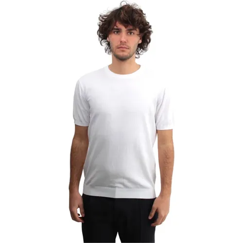 Weißes Rundhals-T-Shirt , Herren, Größe: 3XL - Kangra - Modalova