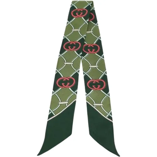 Pre-owned Silk scarves , female, Sizes: ONE SIZE - Gucci Vintage - Modalova