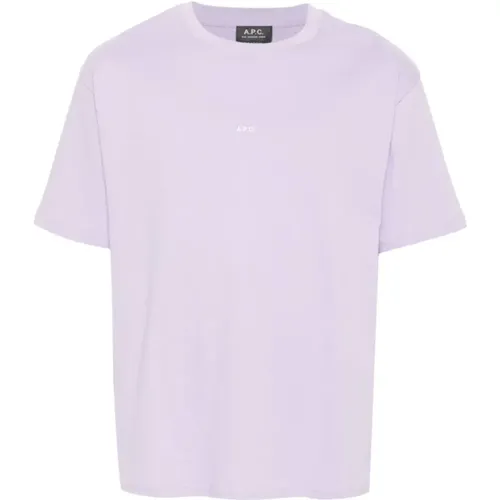 Baumwoll T-Shirt , Herren, Größe: XL - A.p.c. - Modalova