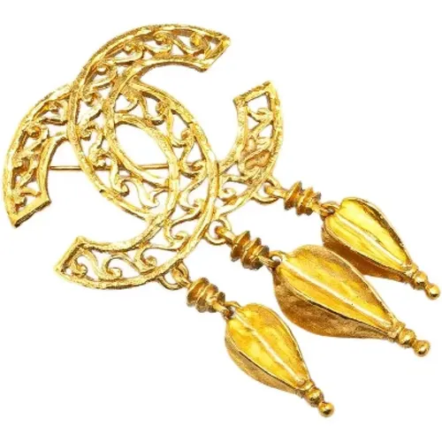 Pre-owned Metal brooches , female, Sizes: ONE SIZE - Chanel Vintage - Modalova