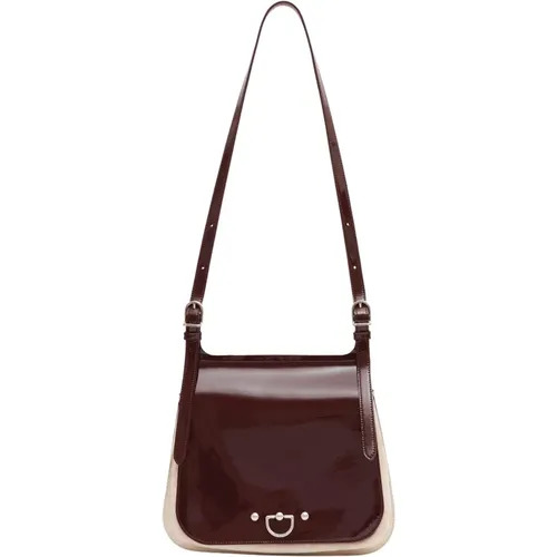 Lambskin Besace Bag , female, Sizes: ONE SIZE - Durazzi Milano - Modalova