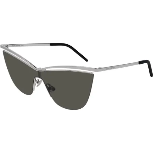 SL 249-002 Sonnenbrille Silber Grau,Schwarze Rahmen Sonnenbrille SL 249-001 - Saint Laurent - Modalova