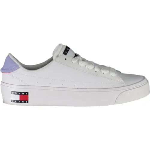 Weißer Polyester Sneaker - Tommy Hilfiger - Modalova