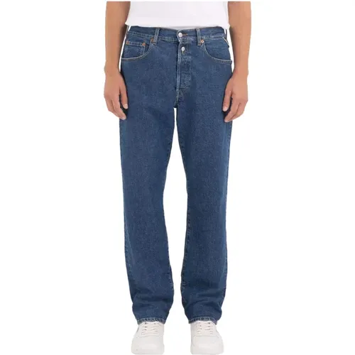 Vintage Straight Fit Denim Jeans - Replay - Modalova