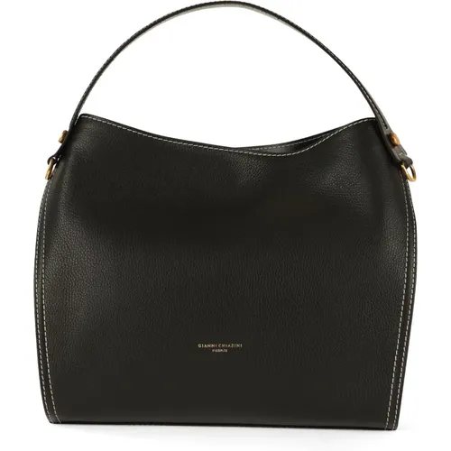 Grande Hammered Leather Handbag , female, Sizes: ONE SIZE - Gianni Chiarini - Modalova