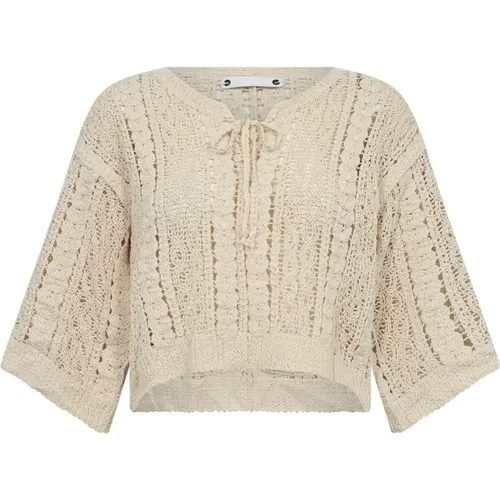 Croche Tie Knit Sweater , female, Sizes: XL - Co'Couture - Modalova