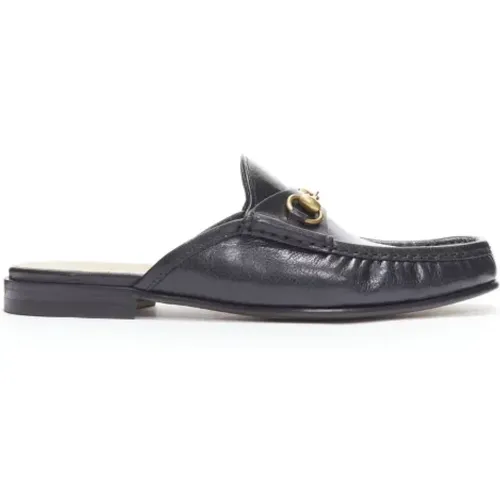 Pre-owned Leather flats , female, Sizes: 10 UK - Gucci Vintage - Modalova