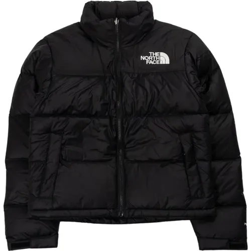 Retro Nuptse Jacke in Schwarz , Damen, Größe: S - The North Face - Modalova