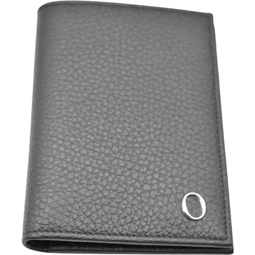 Ebony Leather Wallet Rfid Protection , female, Sizes: ONE SIZE - Orciani - Modalova