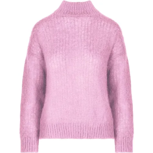 Mohair Blend Knit Turtleneck , female, Sizes: M, S, L, XS - BomBoogie - Modalova