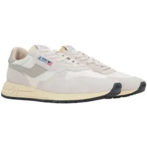 Low-Top Sneakers in Nylon and Ice Suede , male, Sizes: 7 UK, 10 UK, 8 UK, 5 UK, 11 UK, 6 UK, 12 UK, 9 UK - Autry - Modalova