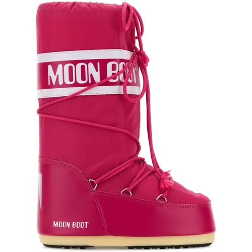 Fuchsia Icon Stiefel , Damen, Größe: 39 EU - moon boot - Modalova