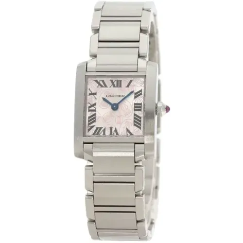 Pre-owned Stainless Steel watches , female, Sizes: ONE SIZE - Cartier Vintage - Modalova