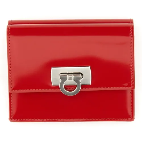 Stylish Compact Wallet with Closure , female, Sizes: ONE SIZE - Salvatore Ferragamo - Modalova