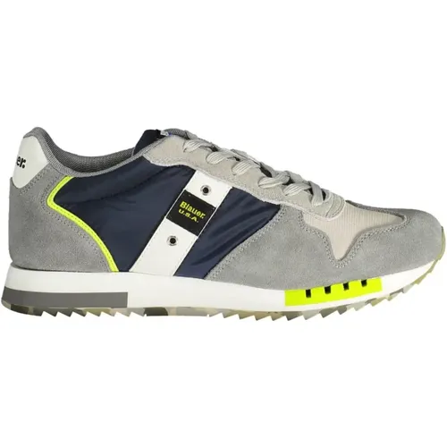 Contrasting Logo Sneaker , male, Sizes: 10 UK, 11 UK - Blauer - Modalova