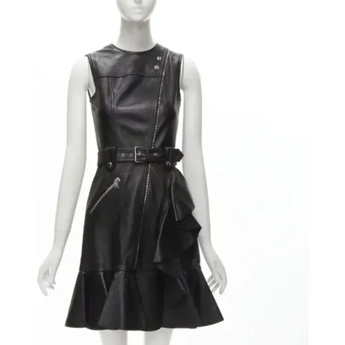 Pre-owned Leather dresses , female, Sizes: XS - Alexander McQueen Pre-owned - Modalova