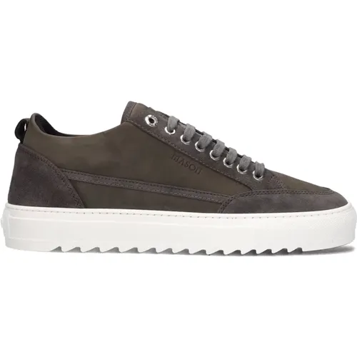 Braune Leder Sneakers Tia Mescolare , Herren, Größe: 41 EU - Mason Garments - Modalova