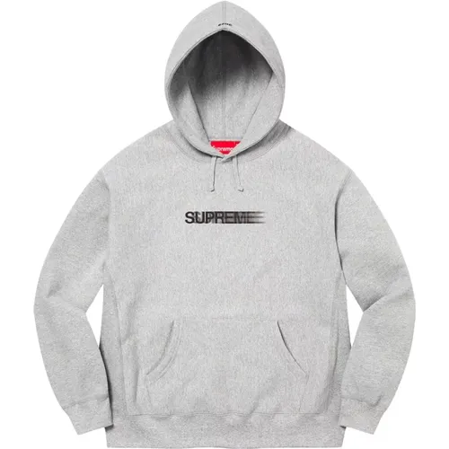 Motion Logo Kapuzenpullover Heather Grey Limited Edition , Herren, Größe: 2XL - Supreme - Modalova