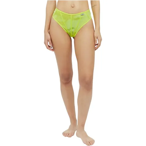 Flocked Mesh High Waist Briefs , Damen, Größe: XL - Diesel - Modalova