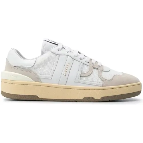 Grafische Low-Top Clay Sneakers , Damen, Größe: 35 EU - Lanvin - Modalova