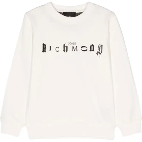 Sweatshirt mit Kontrastlogo für Mädchen,Sweatshirt mit kontrastierendem Logo - John Richmond - Modalova