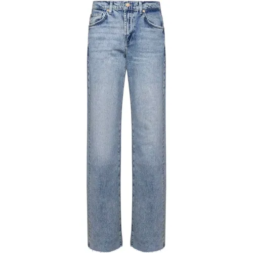 Blaue Jeans , Damen, Größe: W28 - 7 For All Mankind - Modalova