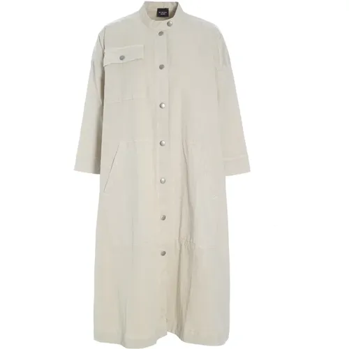 Wabi Shirt Dress Ivory Loose Fit , female, Sizes: S, M, L - Bitte Kai Rand - Modalova