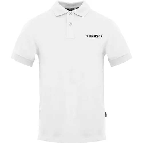 Polo-Shirt mit kurzen Ärmeln Monocolor , Herren, Größe: M - Plein Sport - Modalova