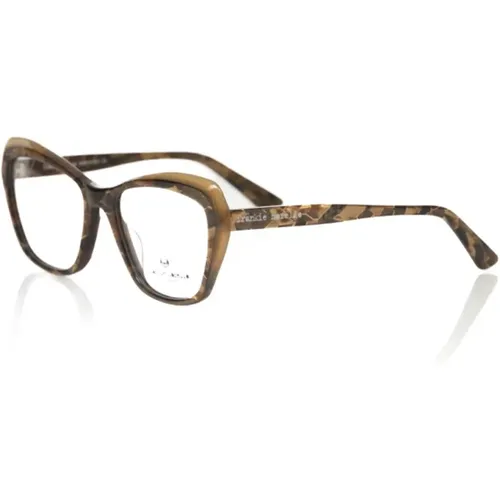 Cat Eye Brille mit Havana-Muster , Damen, Größe: ONE Size - Frankie Morello - Modalova