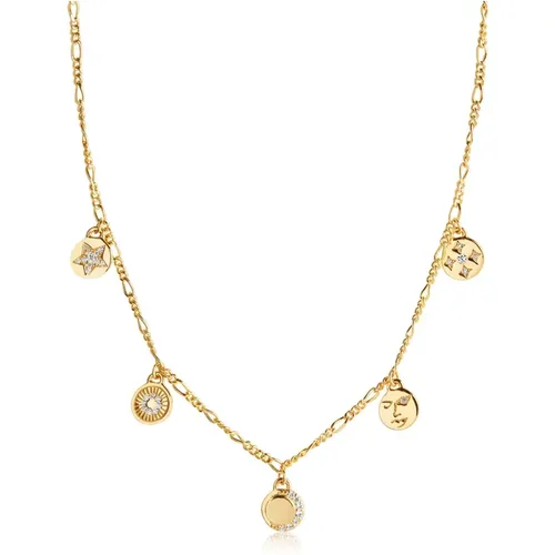 Vergoldete Halskette mit Zirkonia - Sif Jakobs Jewellery - Modalova