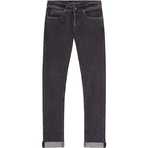 Stylish Slim-Fit George Jeans , male, Sizes: W32 - Dondup - Modalova