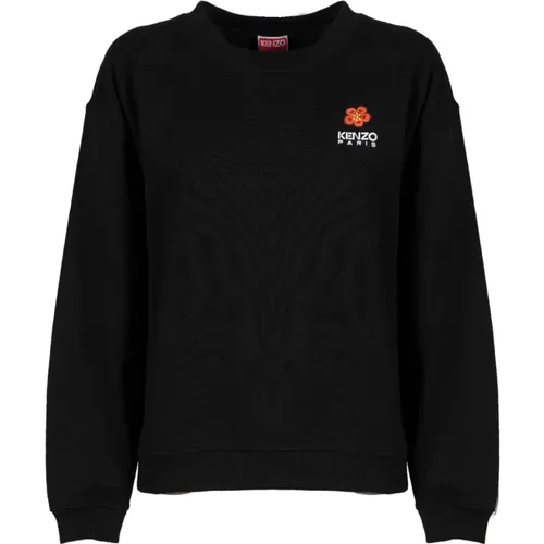 Crest Logo Regular Sweatshirt , Damen, Größe: M - Kenzo - Modalova