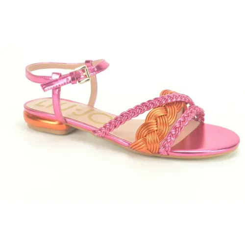 Stylish Purple Flat Sandals , female, Sizes: 7 UK - Liu Jo - Modalova