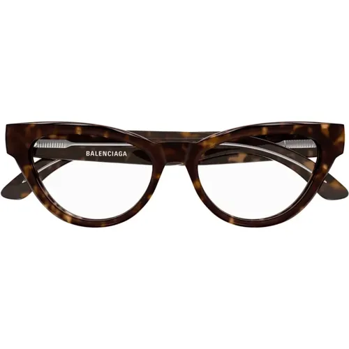 Contemporary Cat-Eye Eyeglasses , female, Sizes: 53 MM - Balenciaga - Modalova