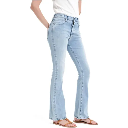 Eco Bleach Bootcut Jeans , Damen, Größe: W29 - Cycle - Modalova