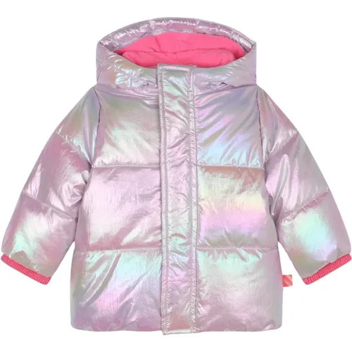 Iridescent Coat with Animal Patch - Billieblush - Modalova