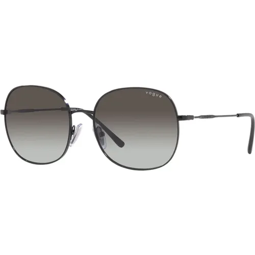 Round Metal Sunglasses Grey , female, Sizes: 57 MM - Vogue - Modalova