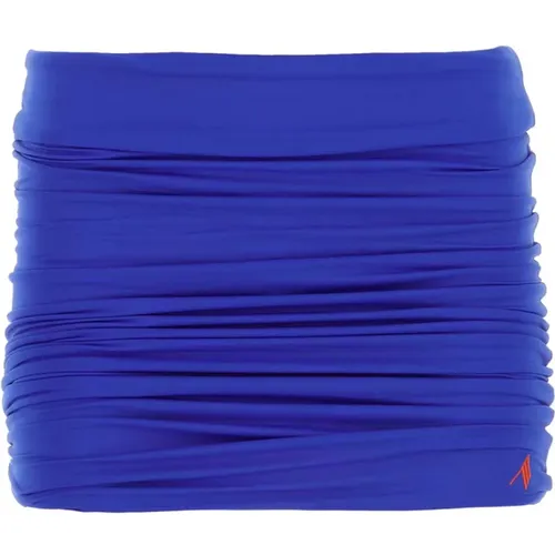 Elektrisch blauer Stretch-Nylon-Minirock , Damen, Größe: L - The Attico - Modalova