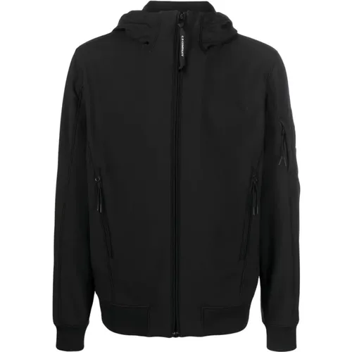 Jacke mit Signatur Glasdetail , Herren, Größe: S - C.P. Company - Modalova