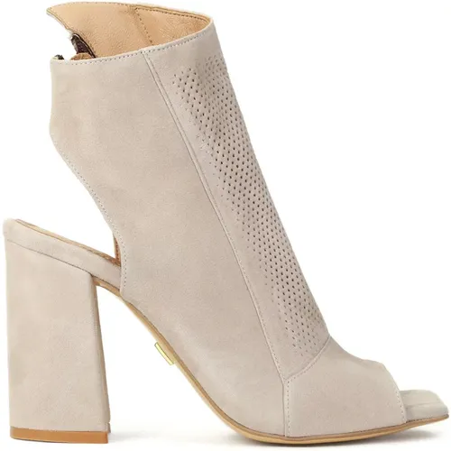 Damen beige Peep-Toe-Stiefel Kazar - Kazar - Modalova