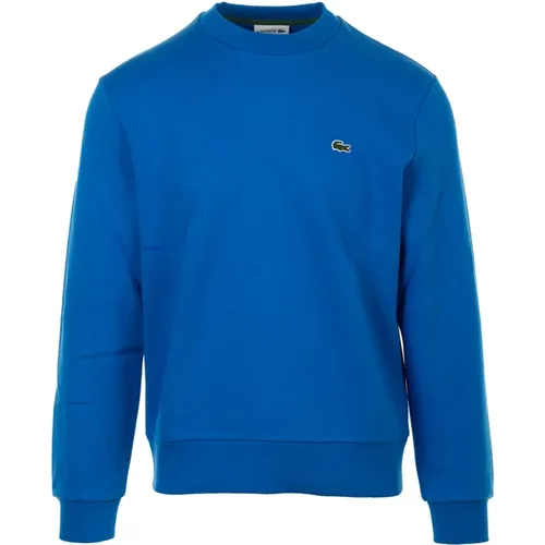 Klares Blaues Pullover , Herren, Größe: XL - Lacoste - Modalova