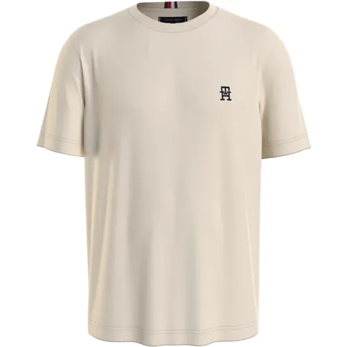 Monogramm Baumwoll T-Shirt - Tommy Hilfiger - Modalova