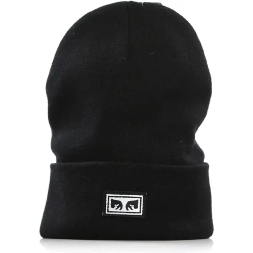 Icon Eyes Schwarze Beanie Mütze - Obey - Modalova