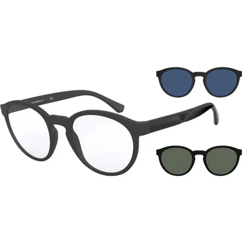 Frame Sunglasses , unisex, Sizes: 52 MM - Emporio Armani - Modalova