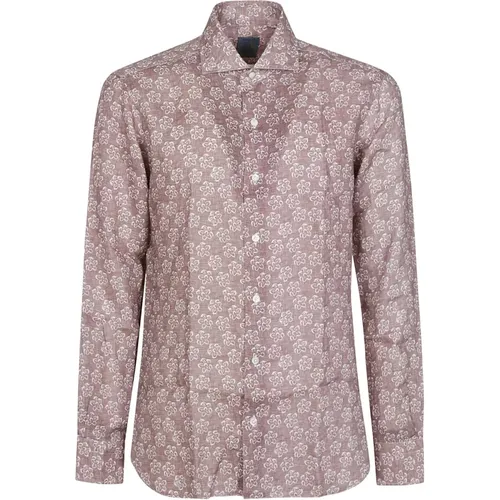 Moro Neck Shirt , male, Sizes: L, M, XL, 3XL - Barba Napoli - Modalova