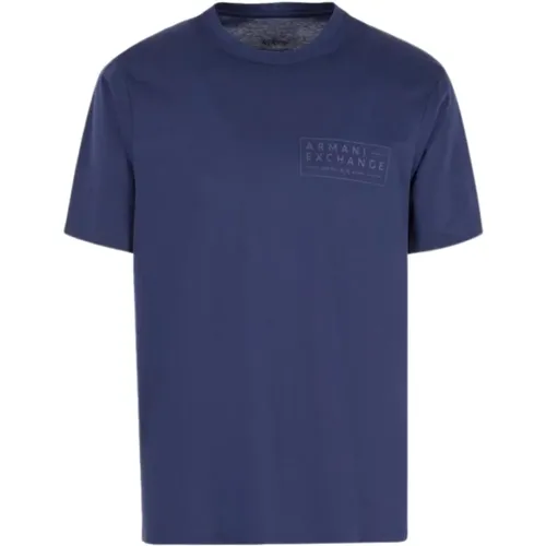 Einfaches T-Shirt , Herren, Größe: XL - Armani Exchange - Modalova