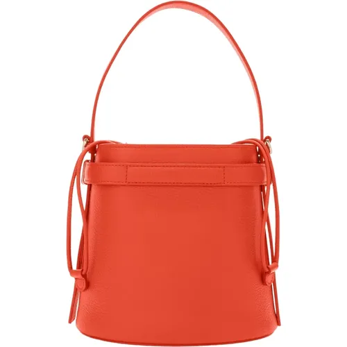 Textured Leather Mini Bucket Bag , female, Sizes: ONE SIZE - Furla - Modalova