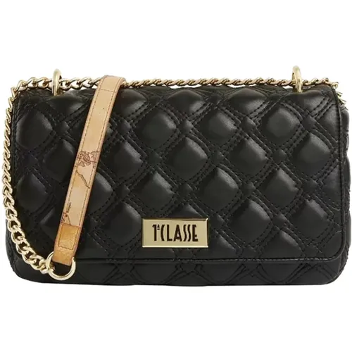 Quilted Crossbody Bag with Chain Strap , female, Sizes: ONE SIZE - Alviero Martini 1a Classe - Modalova