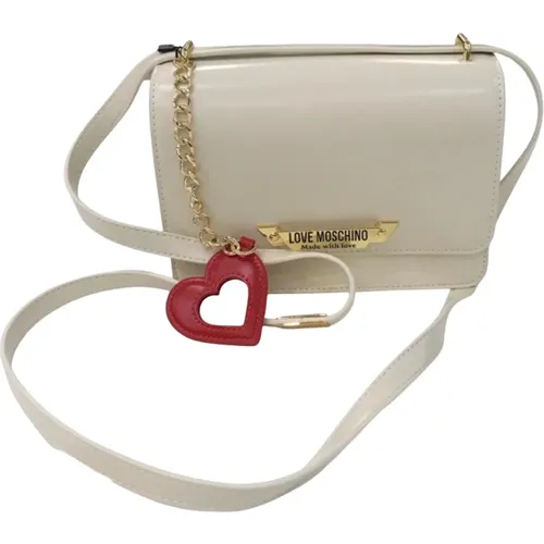 Ivory Taschen für Stilbewusste Fashionistas , Damen, Größe: ONE Size - Love Moschino - Modalova