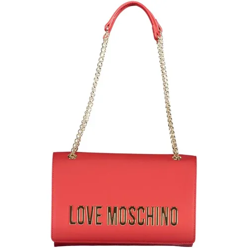 Schicke Schultertasche mit Logo - Love Moschino - Modalova